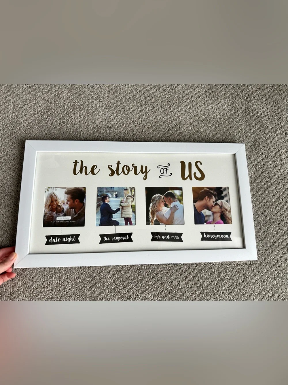White 'The Story of Us' Multi-Photo Frame - Brand: